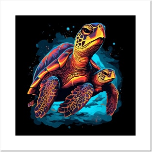 Sea Turtle Fathers Day Posters and Art